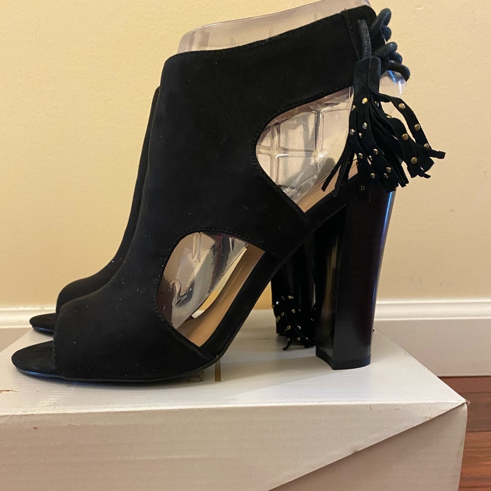 Call it Spring tassel booties
